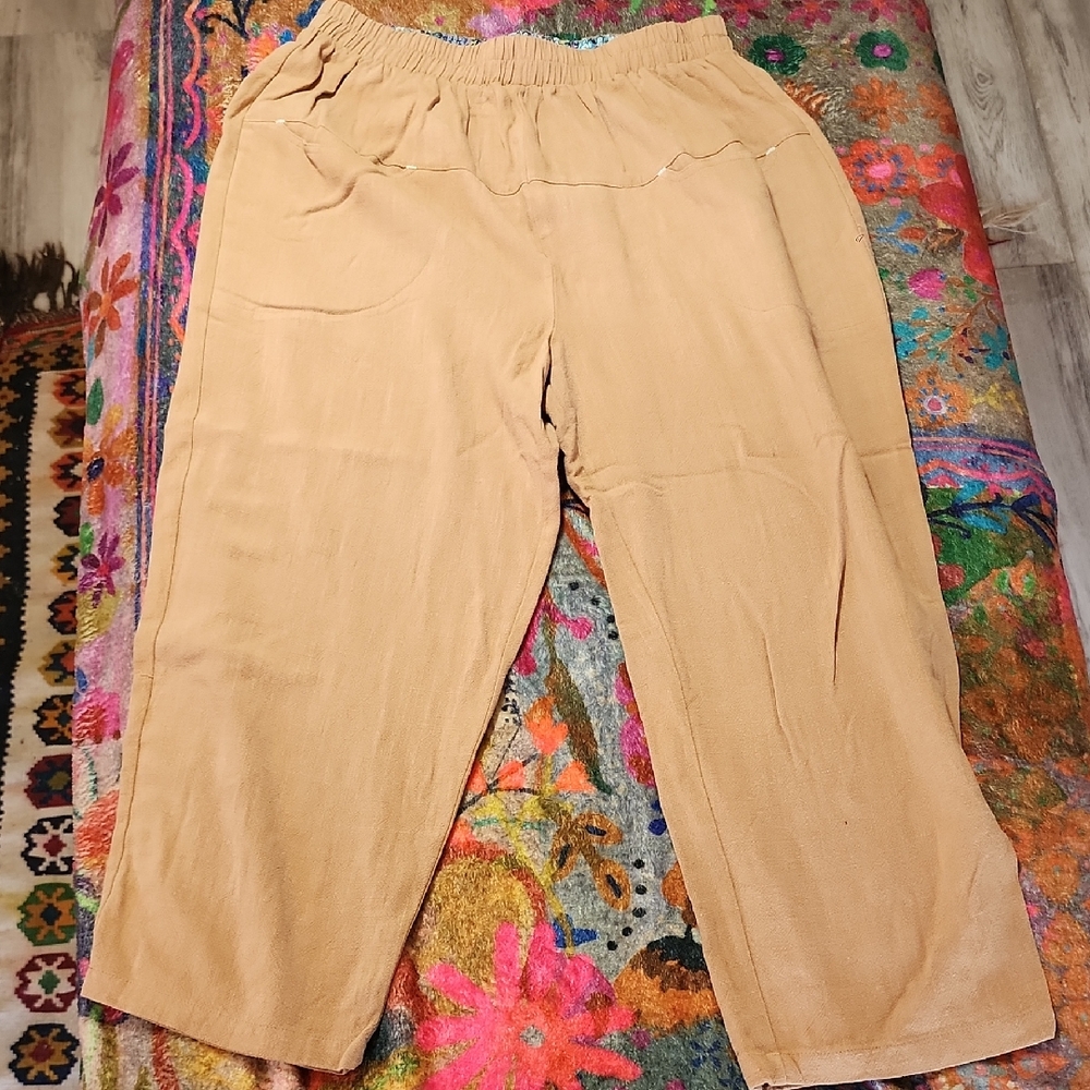 ILLA ILLA Floral Print Skirt with Tan Waistband